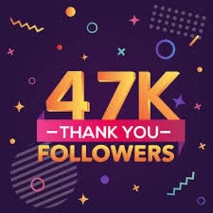Thank You 47,000 followers!